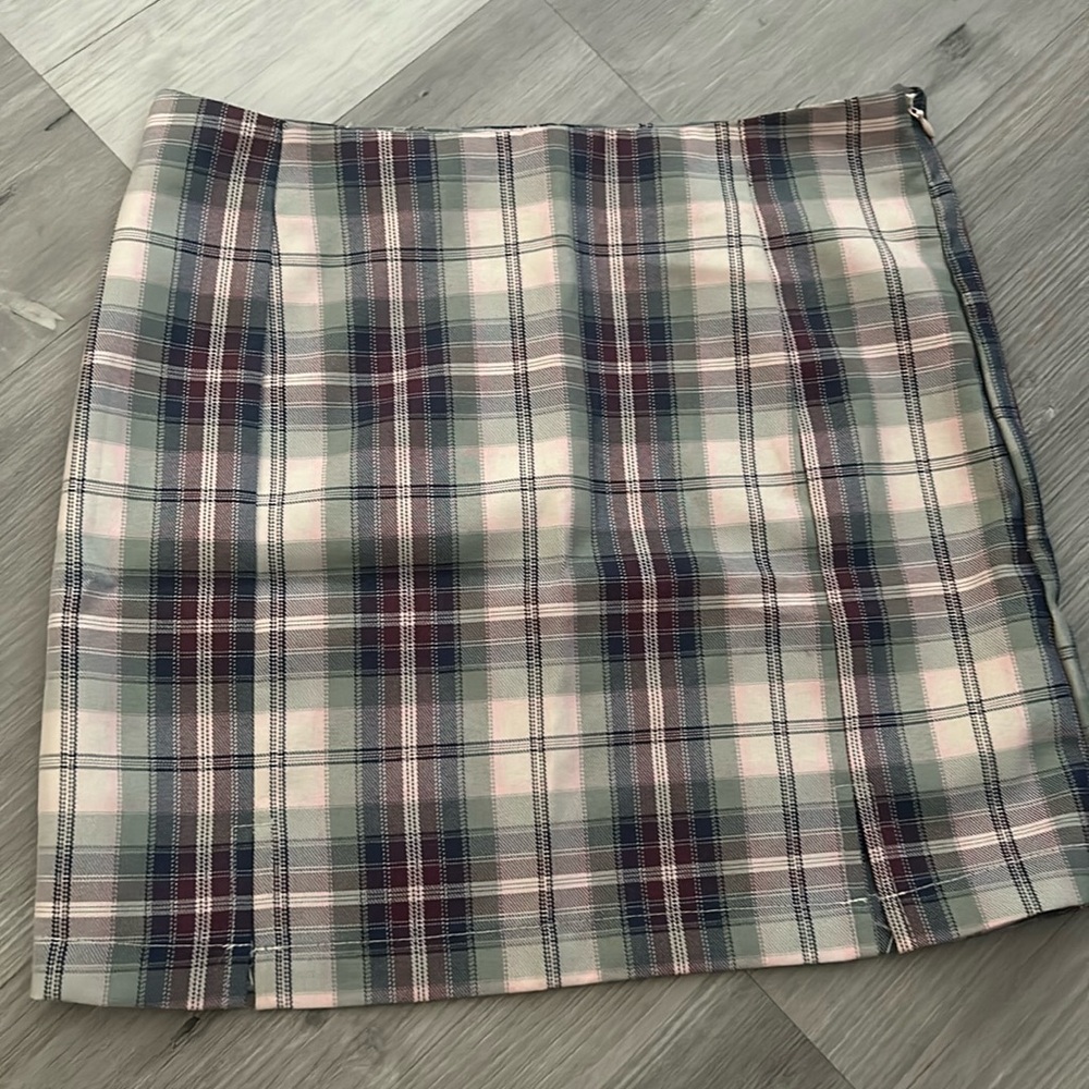blue rain skirt
